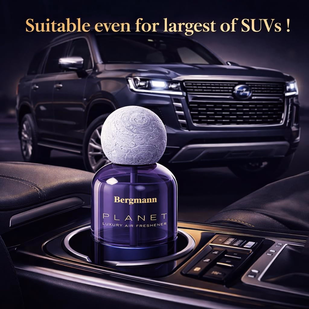 Bergmann Planet Luxury Car Perfume, Car Air Freshener, For Car & Home, INTENSE, 110ml - Image 8