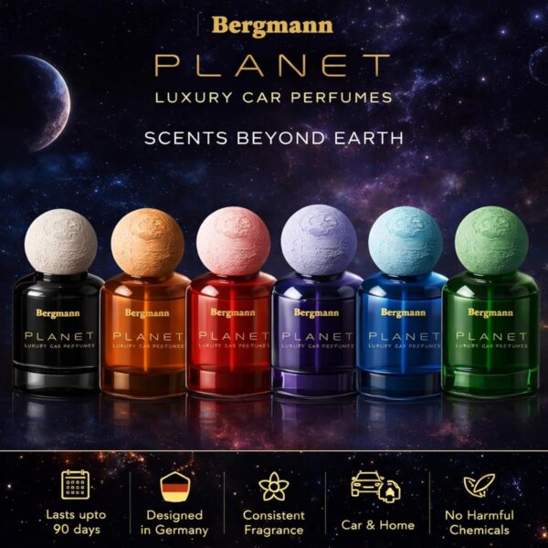 Bergmann Planet Luxury Car Perfume, Car Air Freshener, For Car & Home, INTENSE, 110ml