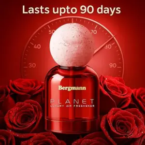 Bergmann Planet Luxury Car Perfume, Car Air Freshener, For Car & Home, ROMANCE, 110ml - Image 5