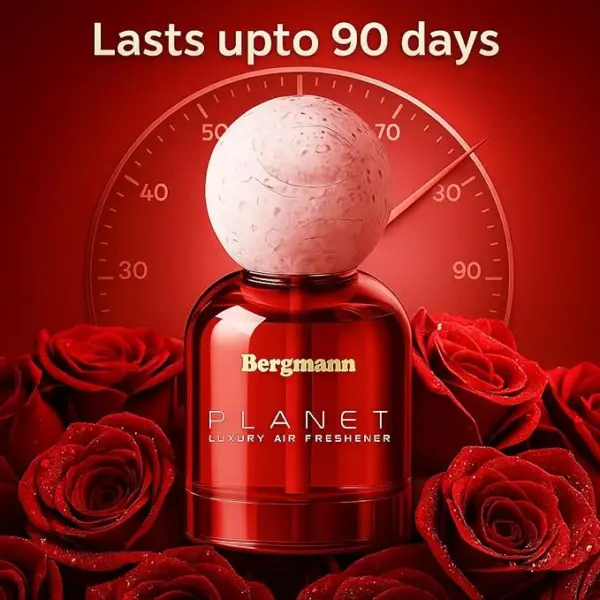 Bergmann Planet Luxury Car Perfume, Car Air Freshener, For Car & Home, ROMANCE, 110ml