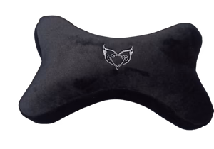 Black Head and Neck Rest Pillows (Set of 2 pieces)