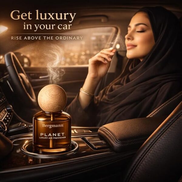 Bergmann Planet Luxury Car Perfume, Car Air Freshener, For Car & Home, WHITE MUSK, 110ml