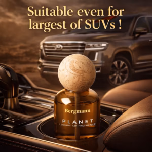Bergmann Planet Luxury Car Perfume, Car Air Freshener, For Car & Home, WHITE MUSK, 110ml - Image 5