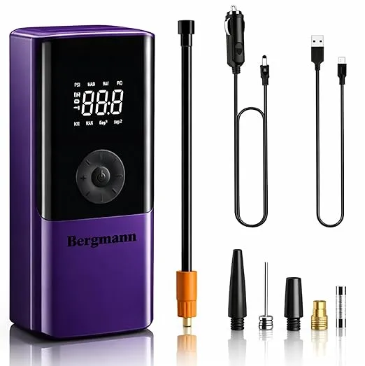 Bergmann VoltAir Cordless + Corded 2in1 Portable Tyre Inflator