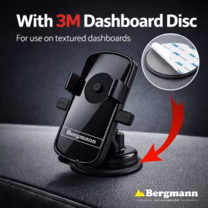 Bergmann Auto Grip Automatic Mobile Holder (XL, Black) - Image 4