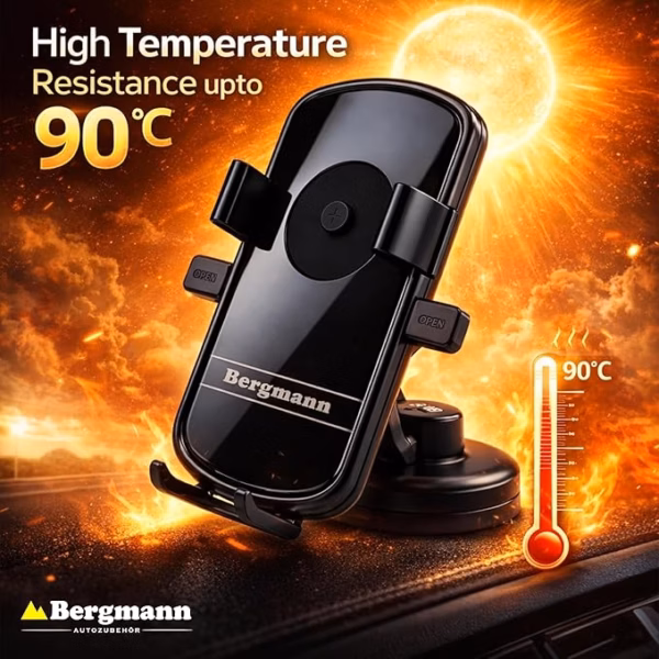 Bergmann Auto Grip Automatic Mobile Holder (XL, Black)