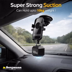 Bergmann Auto Grip Automatic Mobile Holder (XL, Black) - Image 9